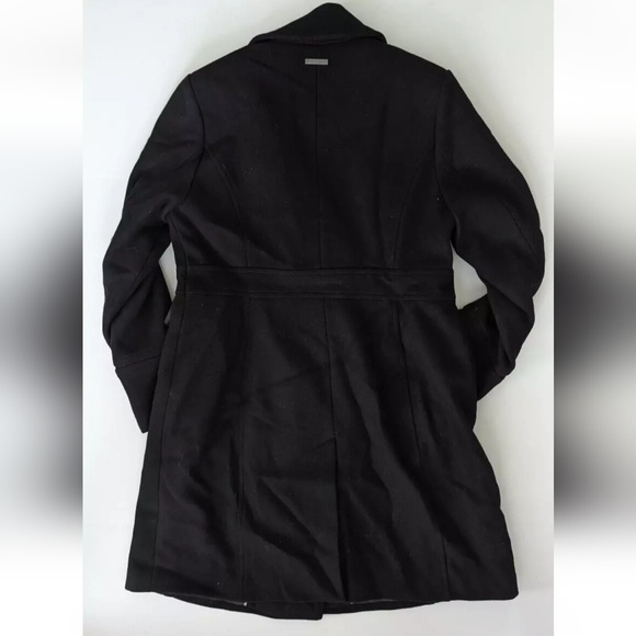 Vince Camuto Wool Blend Coat, Black, Women's Large - Picture 4 of 6